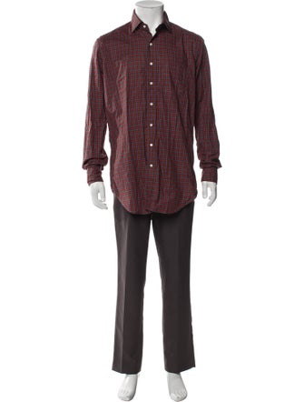 Sid Mashburn Plaid Print Long Sleeve Shirt