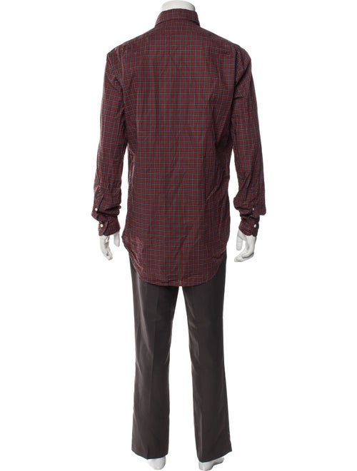 Sid Mashburn Plaid Print Long Sleeve Shirt