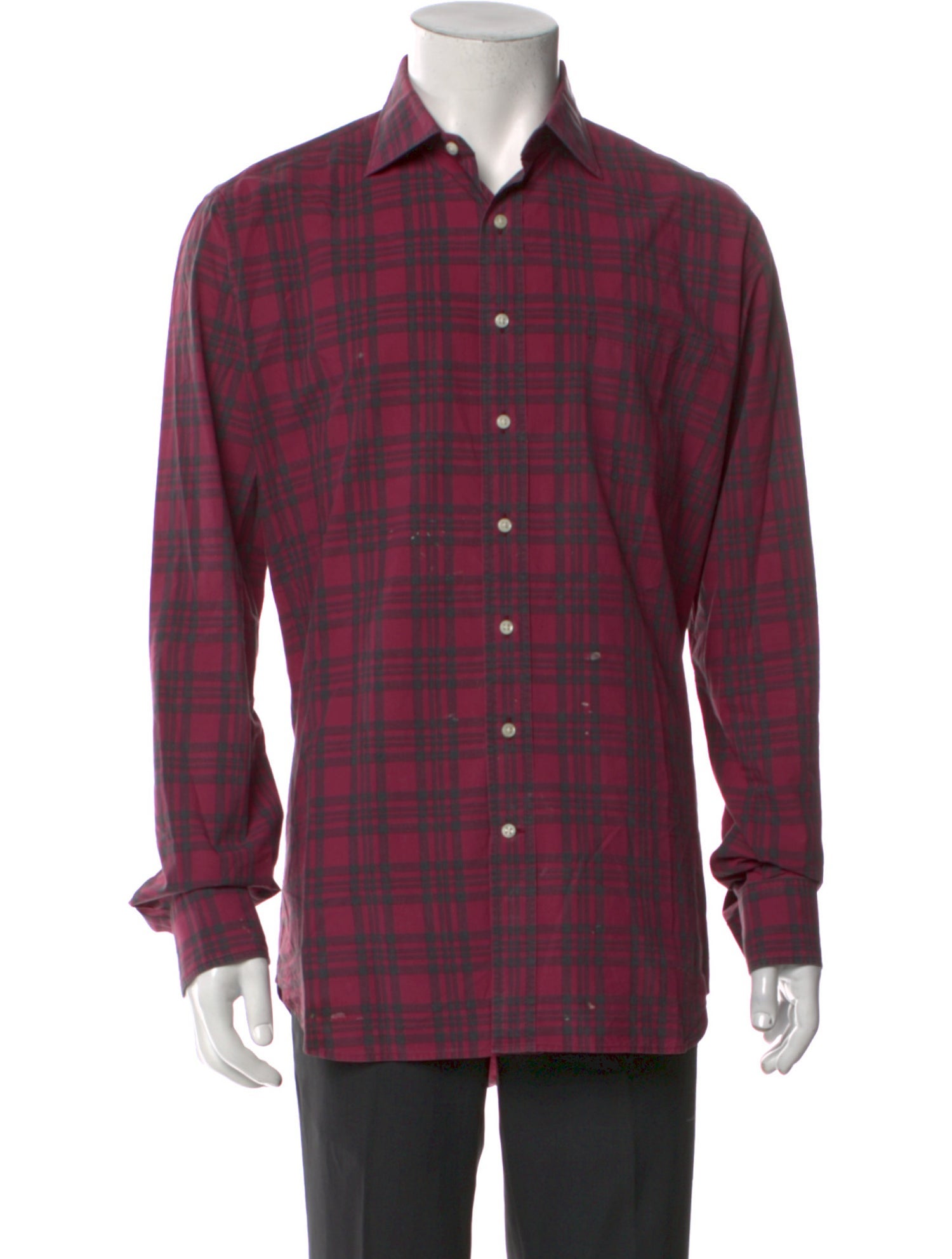 Sid Mashburn Plaid Print Long Sleeve Shirt