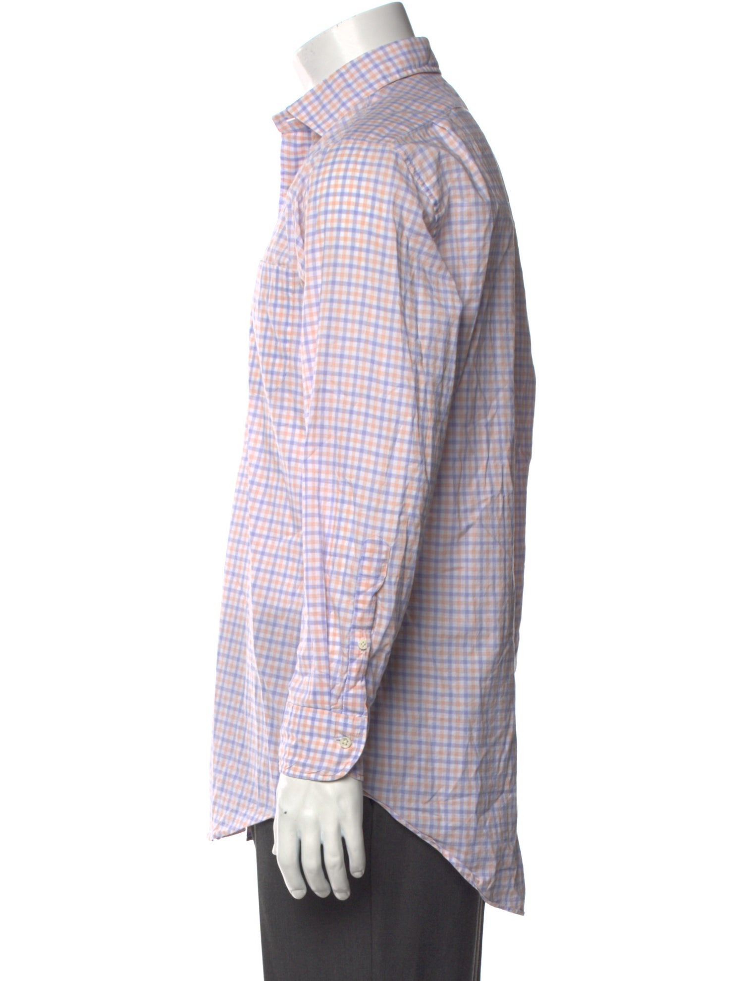 Sid Mashburn Plaid Print Long Sleeve Dress Shirt