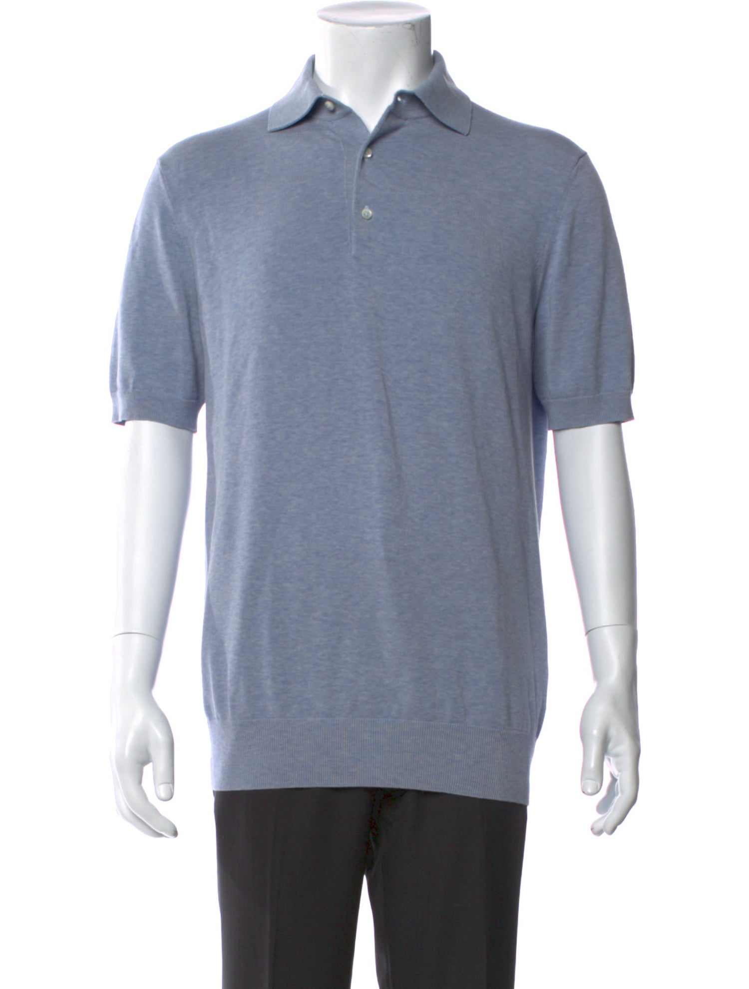 Sid Mashburn V-Neck Short Sleeve Polo Shirt