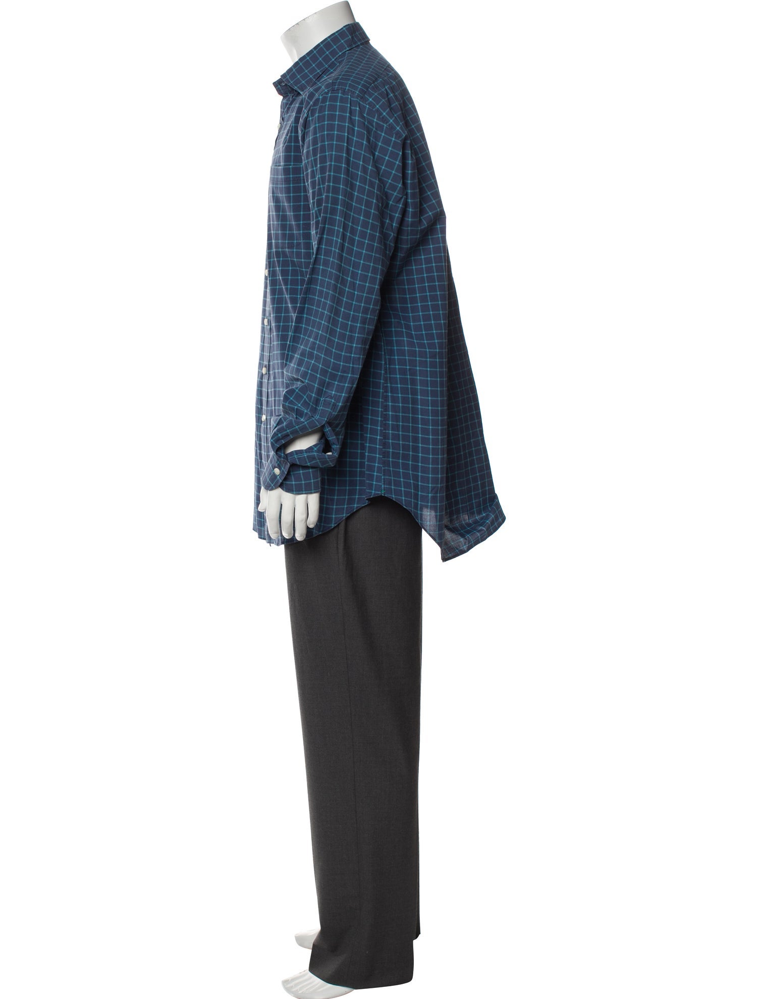 Sid Mashburn Plaid Print Long Sleeve Shirt