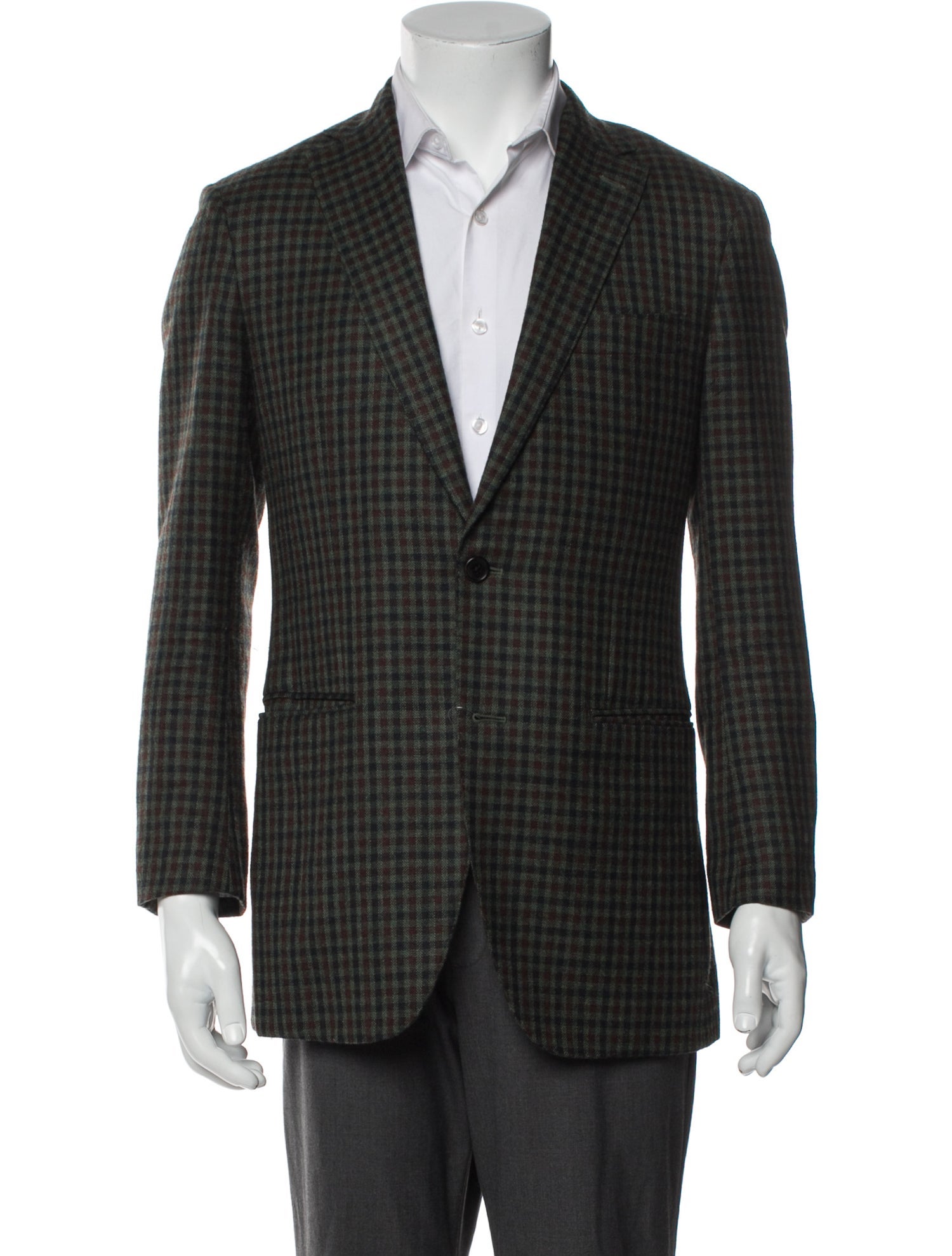 Sid Mashburn Plaid Print Blazer