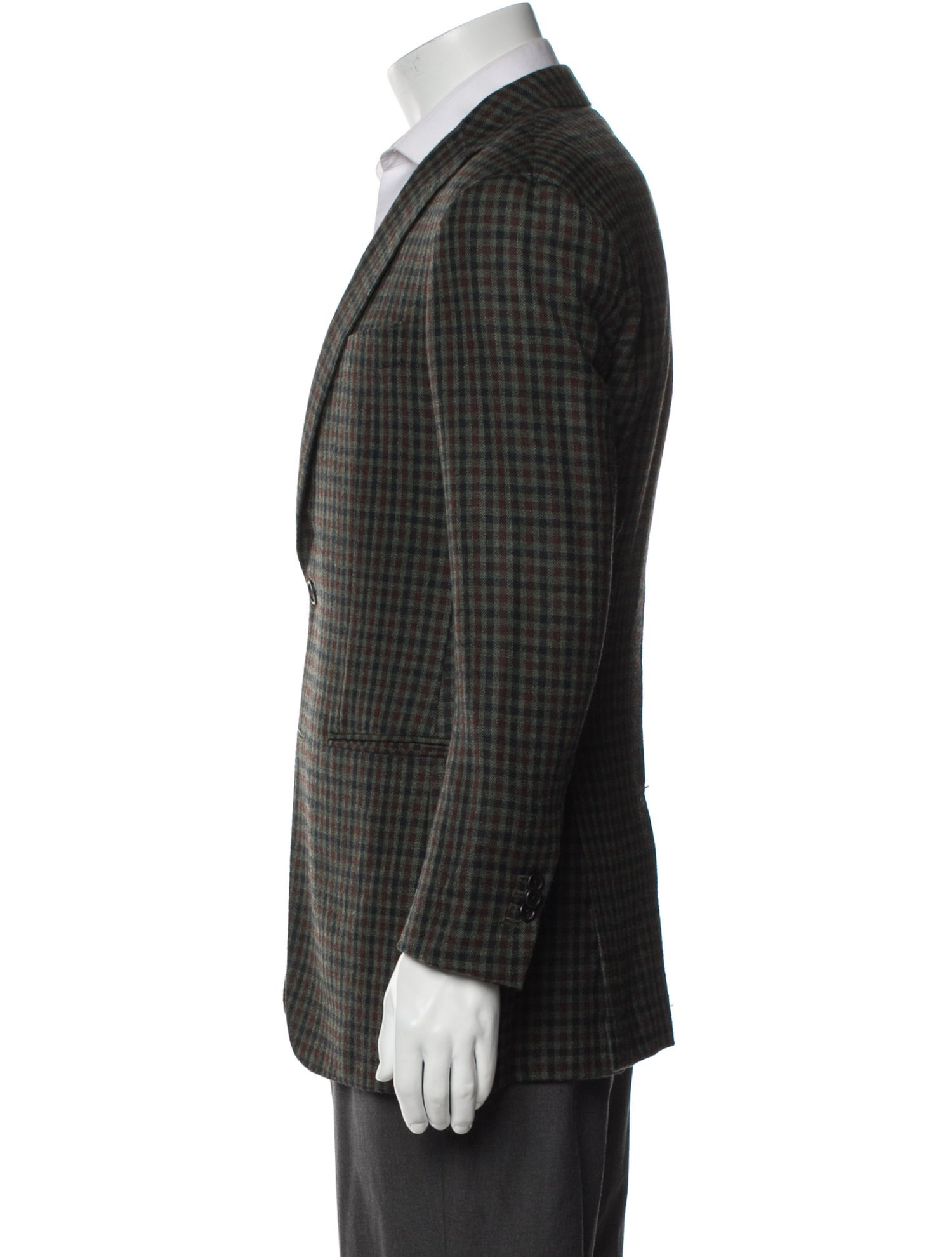 Sid Mashburn Plaid Print Blazer
