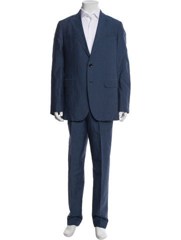 Pre-owned Sid Mashburn Wool Two-piece Blazer In Blue