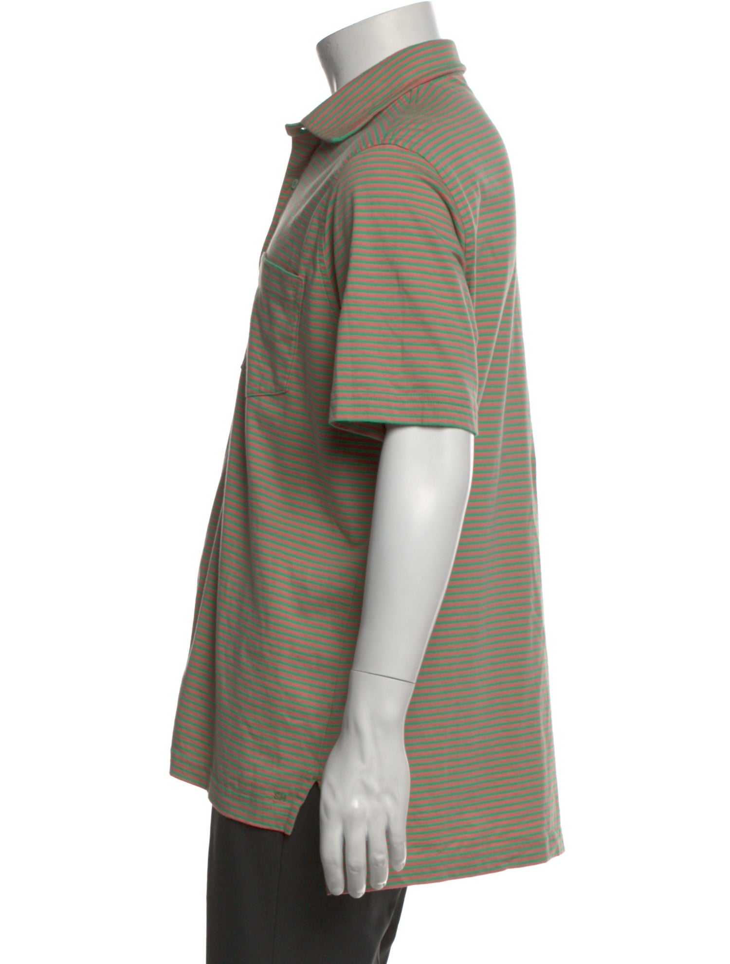 Sid Mashburn Striped Collar Polo Shirt