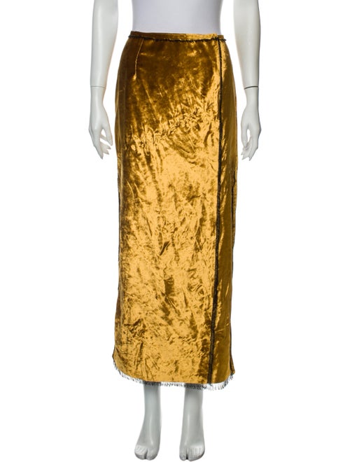 Sid Neigum Midi Length Skirt Yellow
