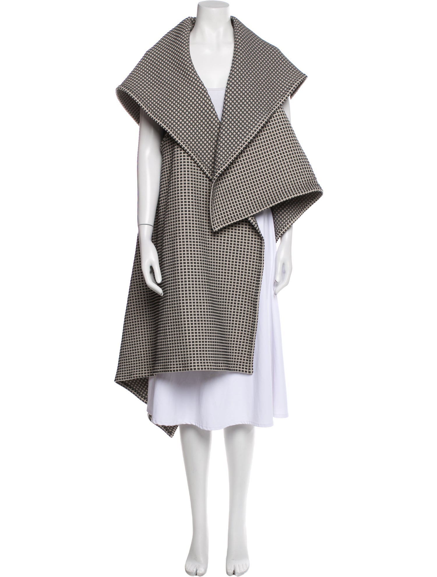 Sid Neigum Plaid Print Coat