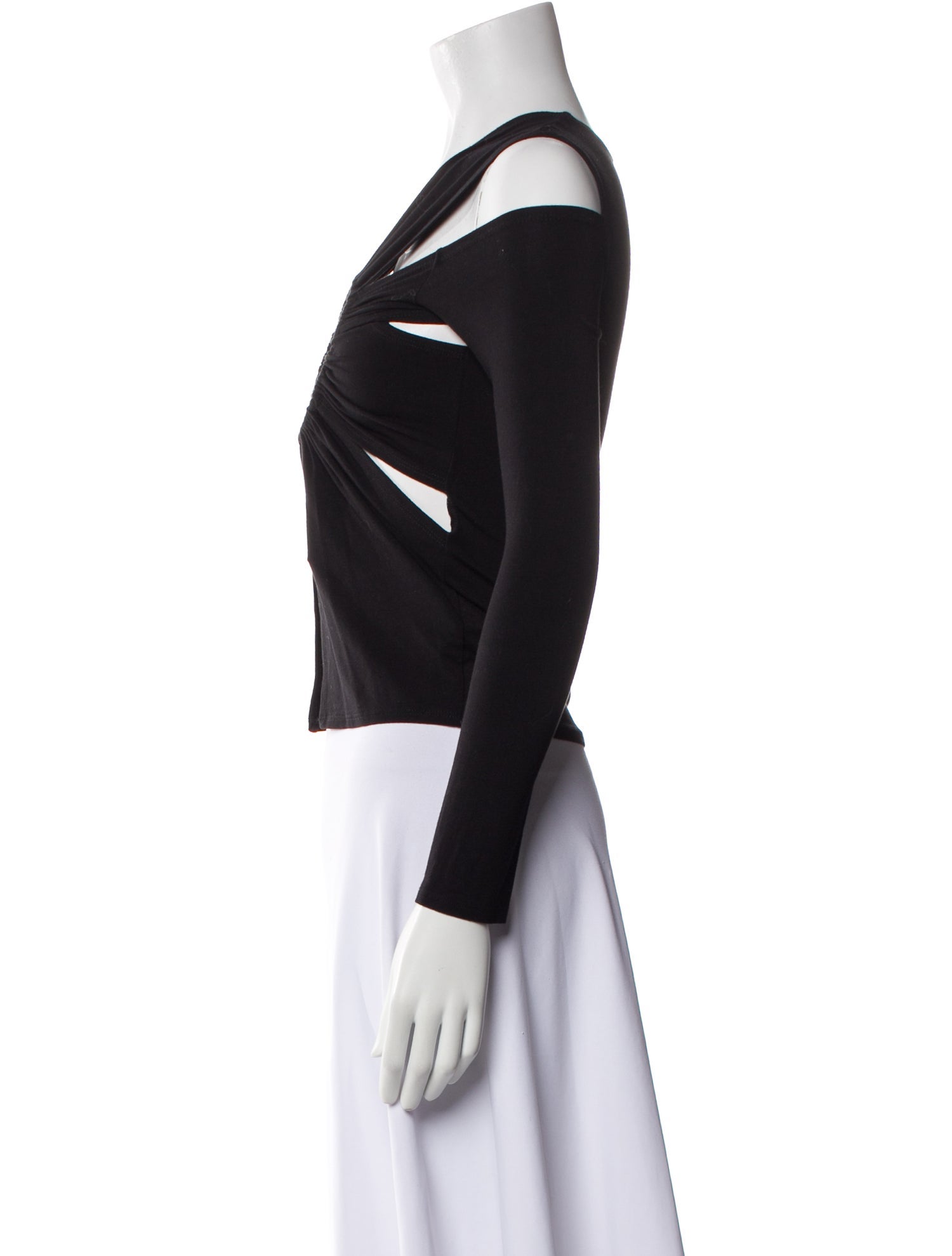 Sid Neigum Bamboo Off-The-Shoulder Crop Top