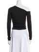Sid Neigum One-Shoulder Long Sleeve Crop Top