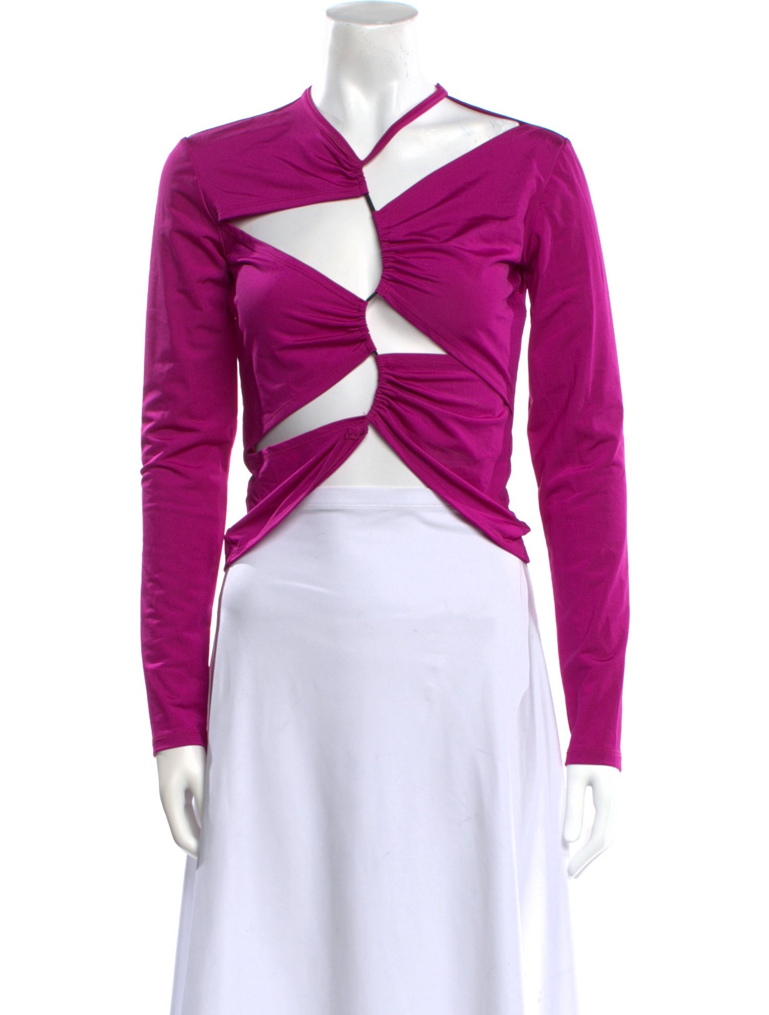 Sid Neigum V-Neck Long Sleeve Crop Top