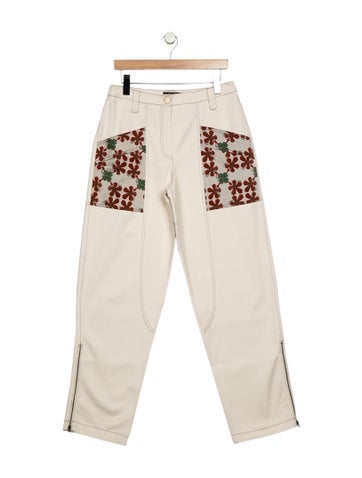 Siedrés Pants Graphic Print Straight Leg XL