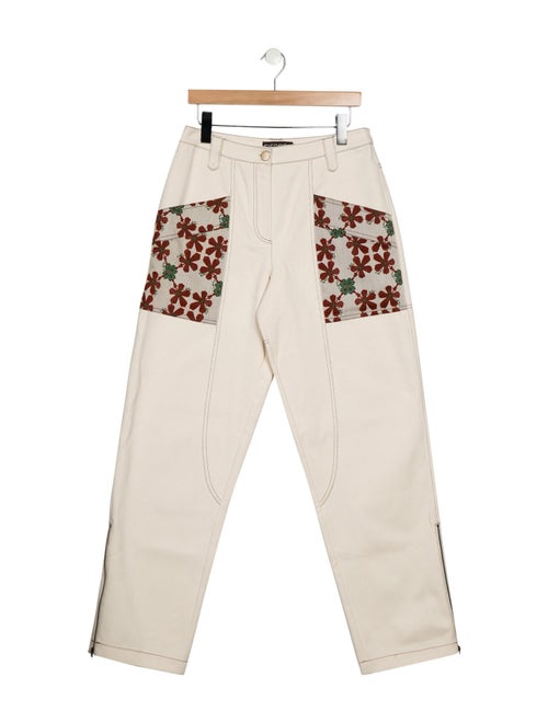 SIEDRÉS Graphic Print Straight Leg Pants