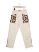 SIEDRÉS Graphic Print Straight Leg Pants