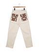 SIEDRÉS Graphic Print Straight Leg Pants