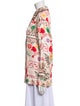 SIEDRÉS Floral Print Long Sleeve Button-Up Top