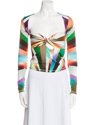 Siedrés Tops Printed Square Neckline Bodysuit S