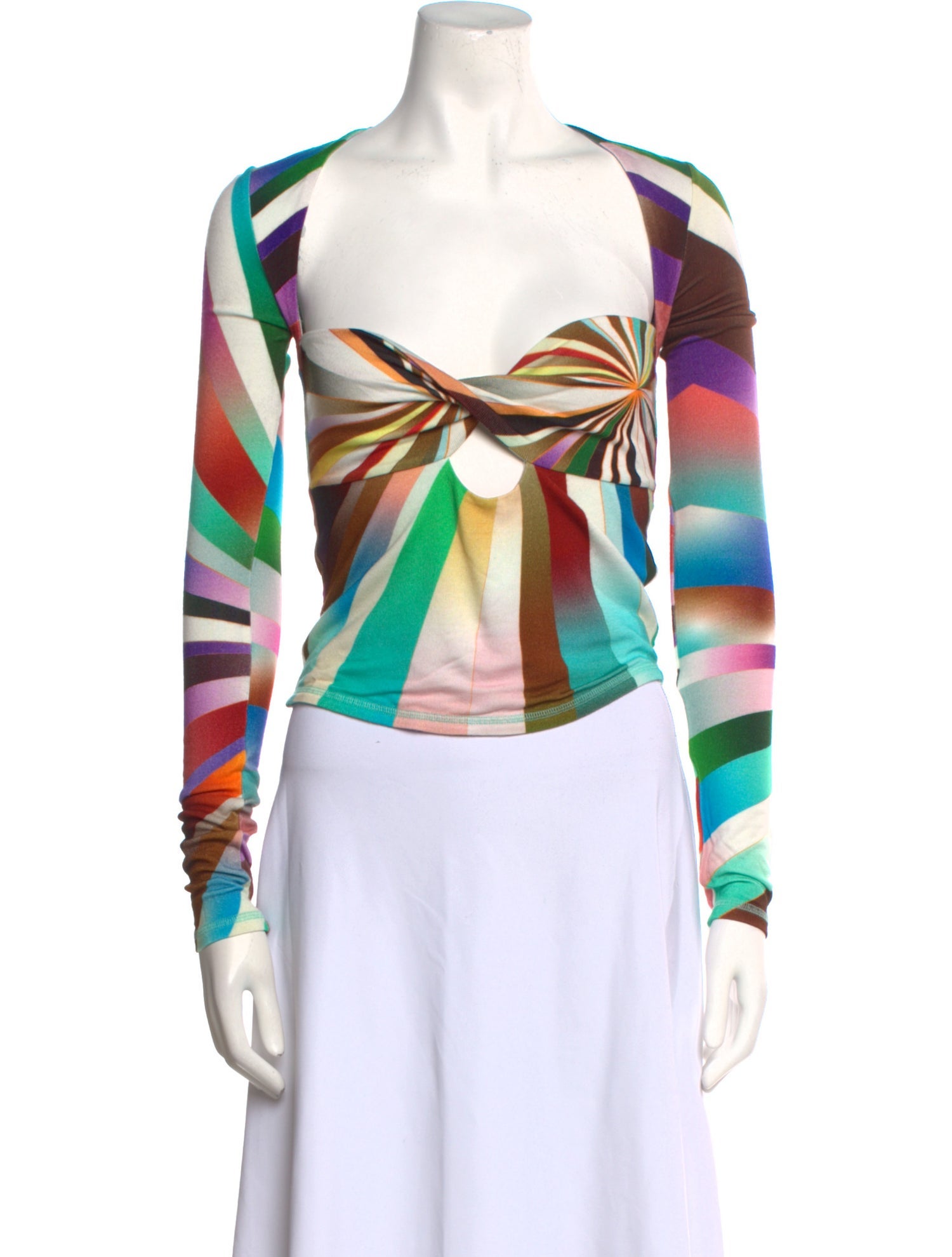 SIEDRÉS Printed Cowl Neck Bodysuit w/ Tags