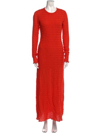 SIEDRÉS Crew Neck Long Dress