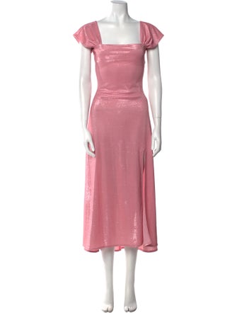 SIEDRÉS Square Neckline Long Dress