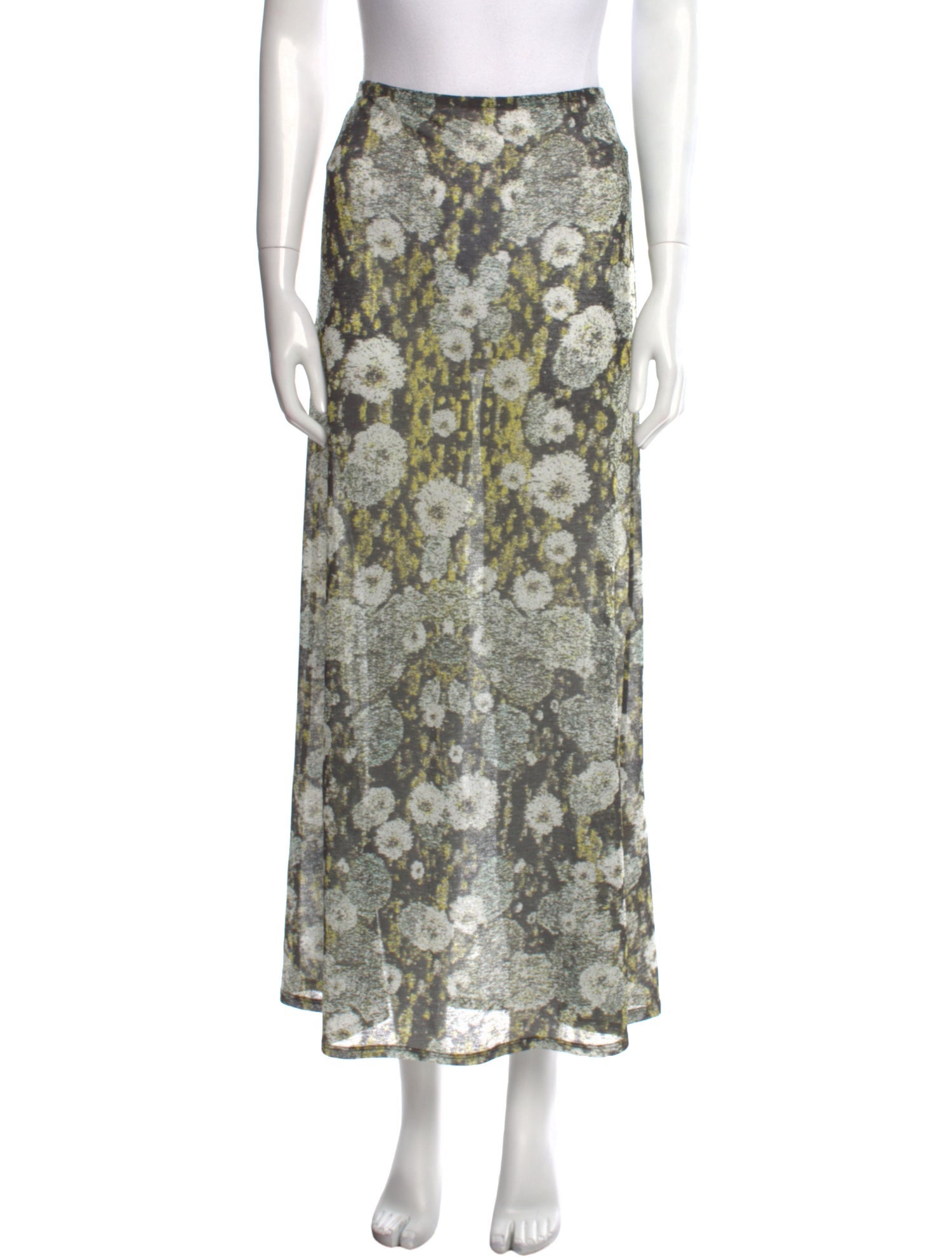 SIEDRÉS Floral Print Midi Length Skirt