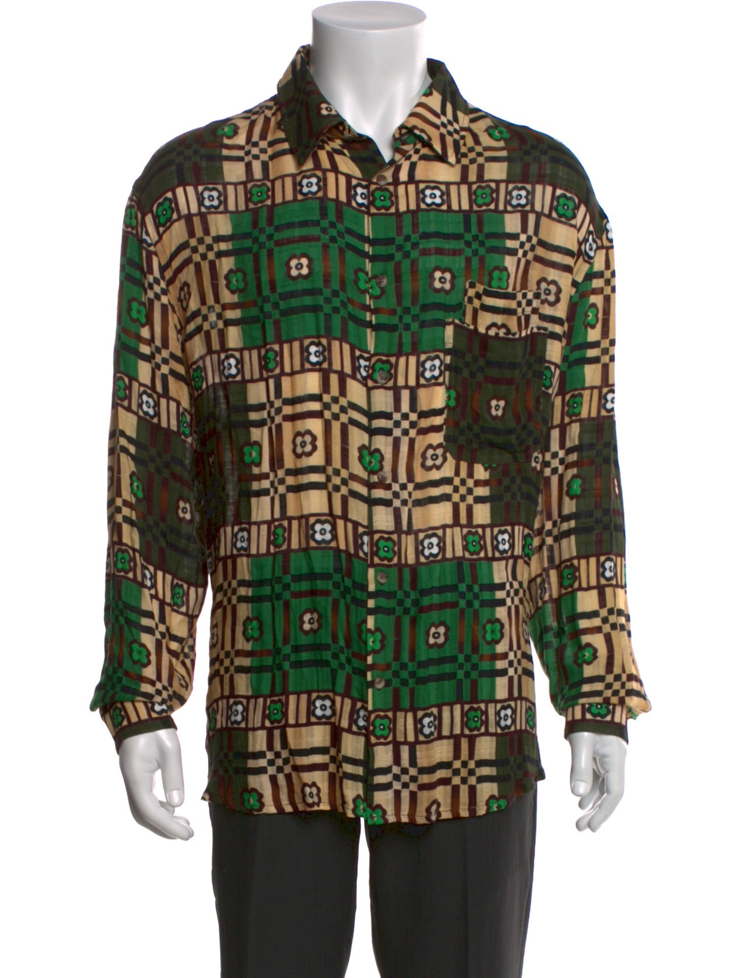 SIEDRÉS Printed Long Sleeve Shirt