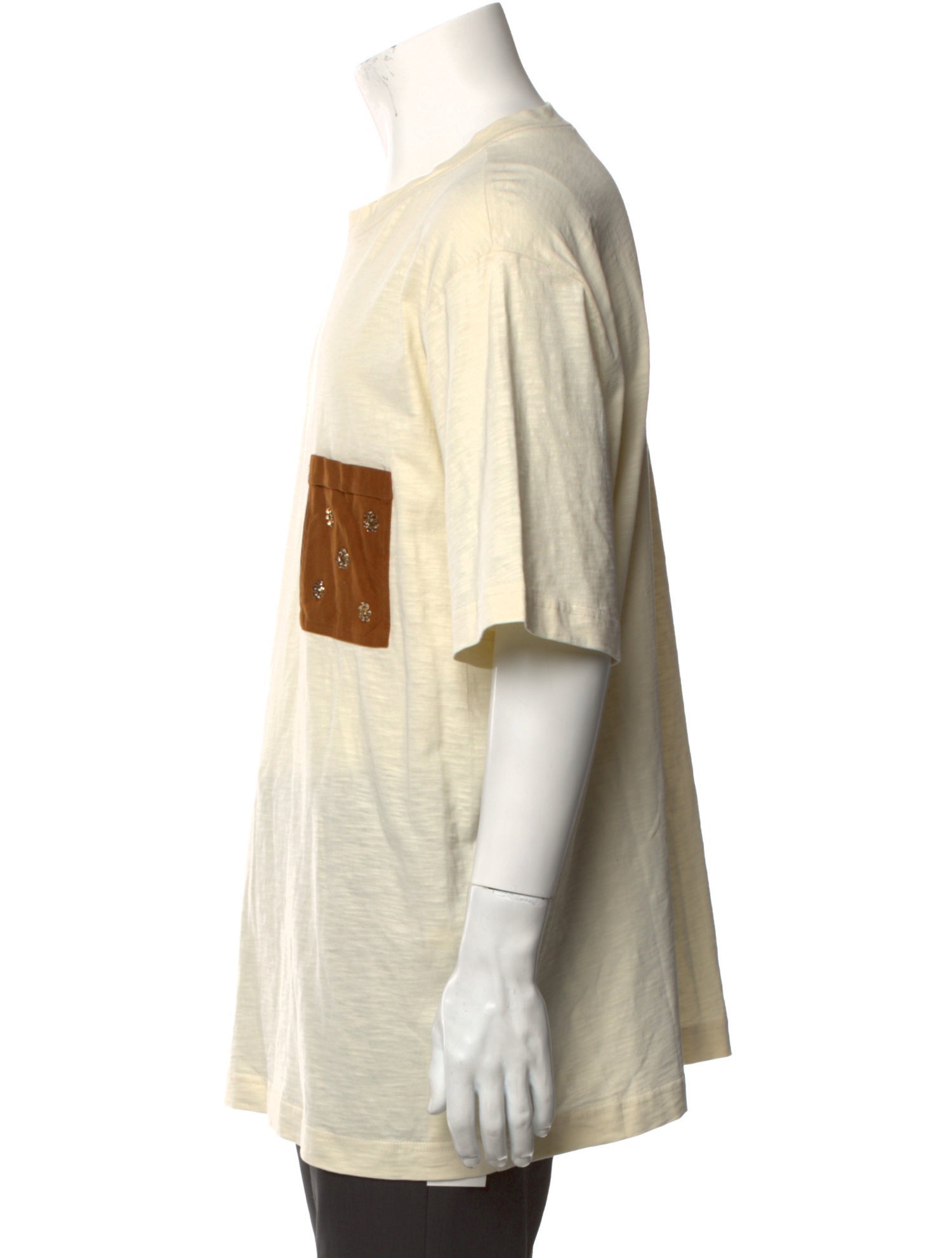 SIEDRÉS Colorblock Pattern Crew Neck T-Shirt