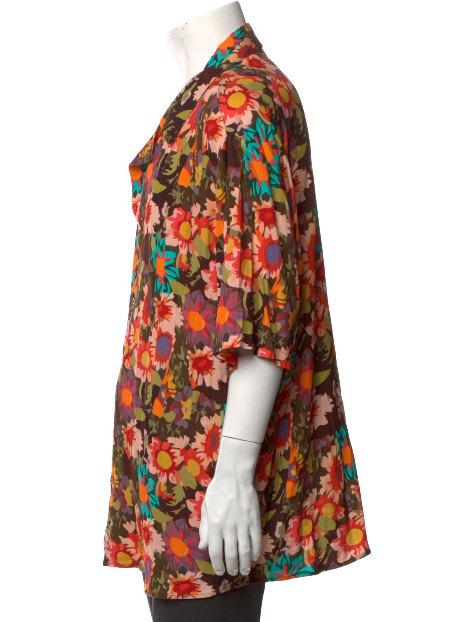 SIEDRÉS Floral Print Short Sleeve Shirt