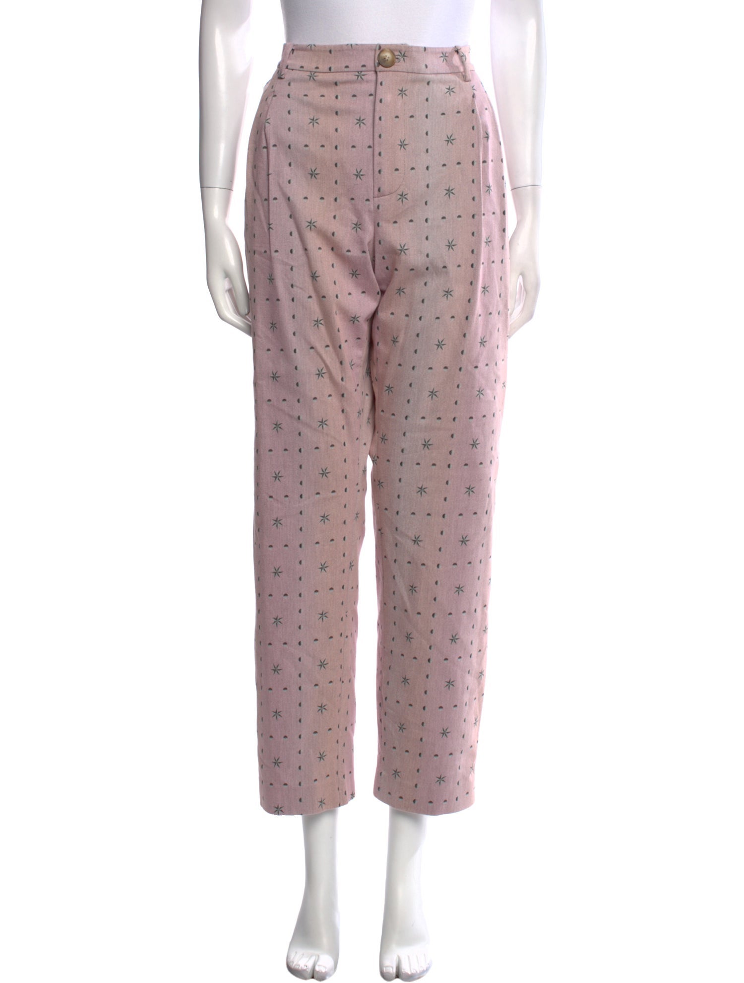 SIEDRÉS Printed Straight Leg Pants