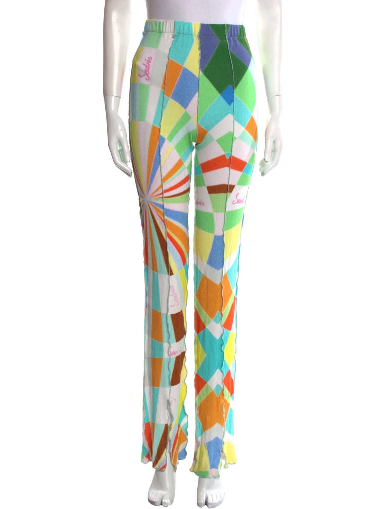 SIEDRÉS Printed Straight Leg Pants