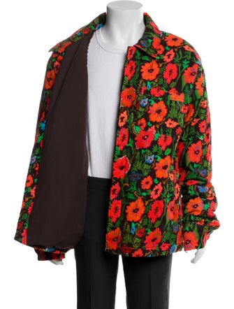SIEDRÉS Floral Print Utility Jacket