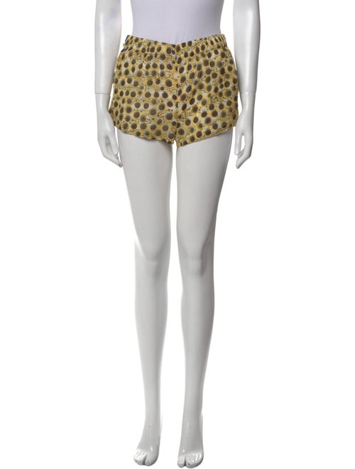 SIEDRÉS Polka Dot Print Mini Shorts