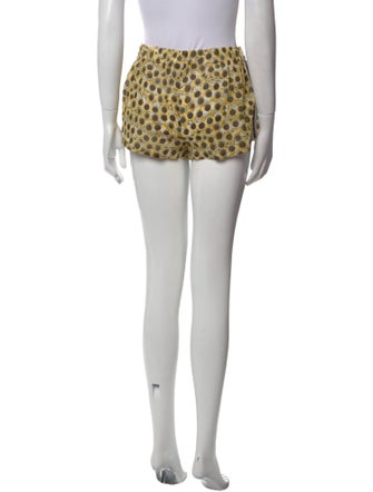 SIEDRÉS Polka Dot Print Mini Shorts