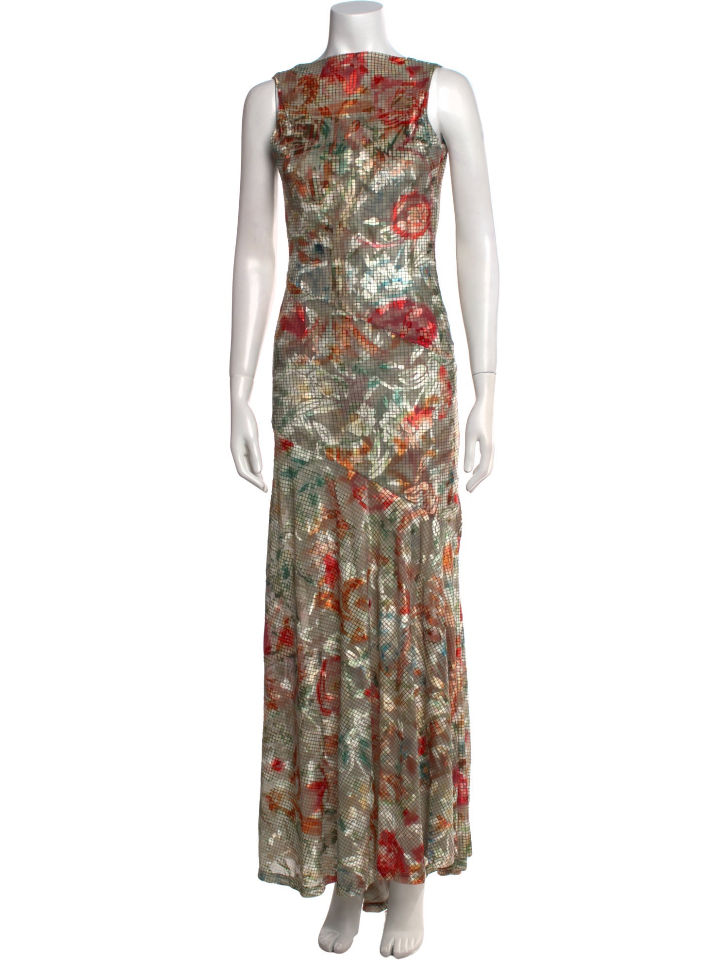 SIEDRÉS Floral Print Long Dress