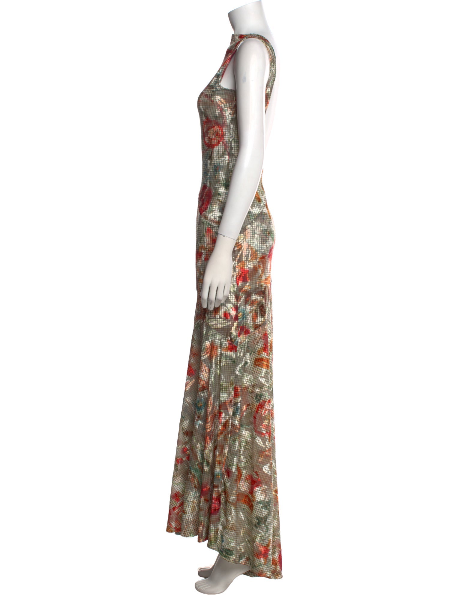 SIEDRÉS Floral Print Long Dress
