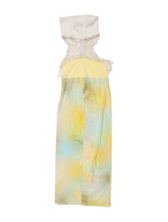 SIEDRÉS Lace Pattern Long Dress