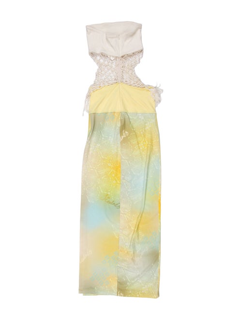 SIEDRÉS Lace Pattern Long Dress