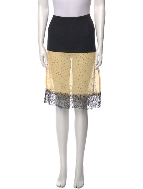 SIEDRÉS Polka Dot Print Knee-Length Skirt