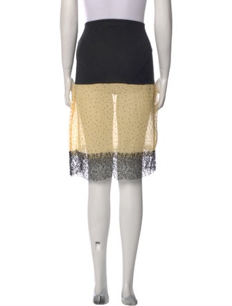 SIEDRÉS Polka Dot Print Knee-Length Skirt