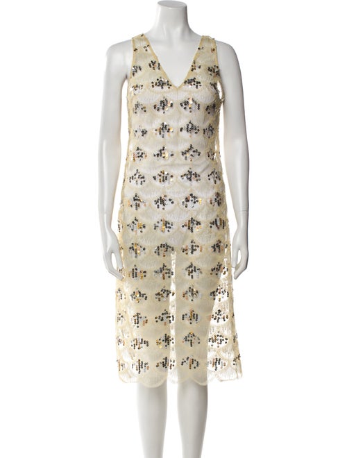 SIEDRÉS Mesh Midi Length Dress