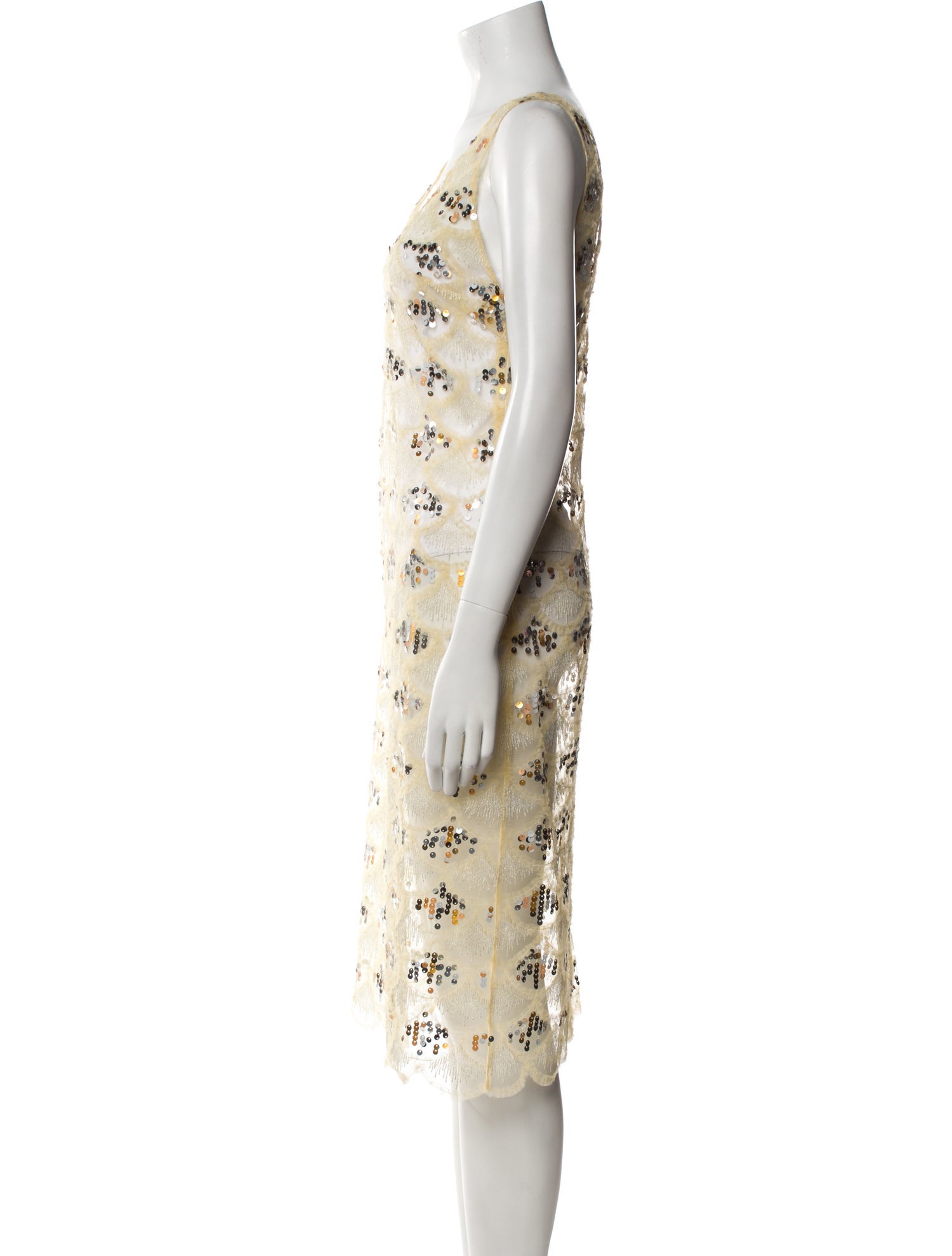 SIEDRÉS Mesh Midi Length Dress