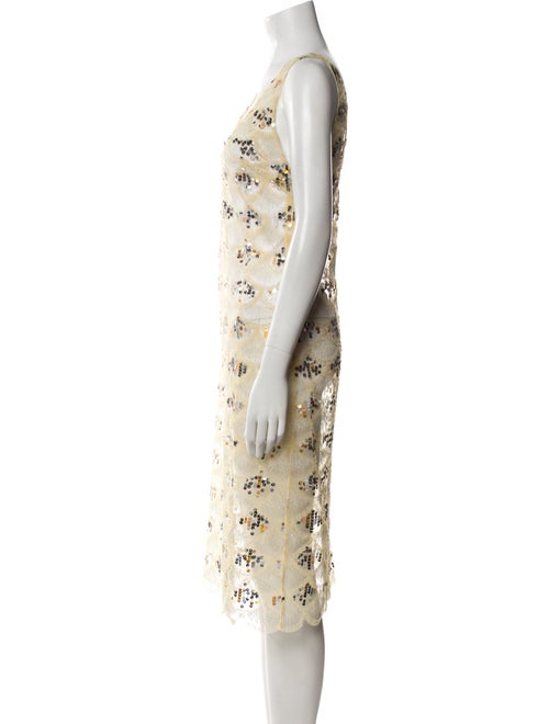 SIEDRÉS Mesh Midi Length Dress