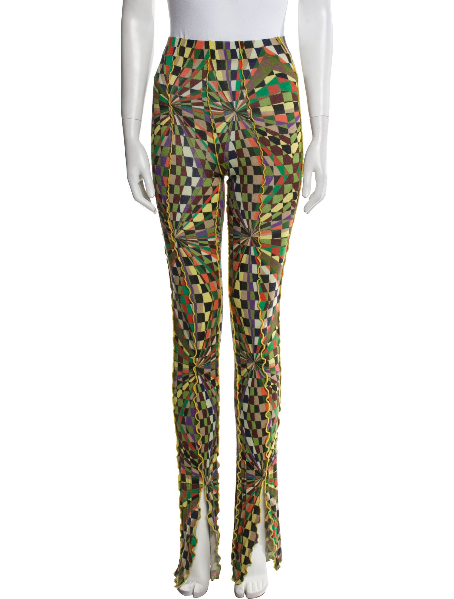 SIEDRÉS Floral Print Skinny Leg Pants