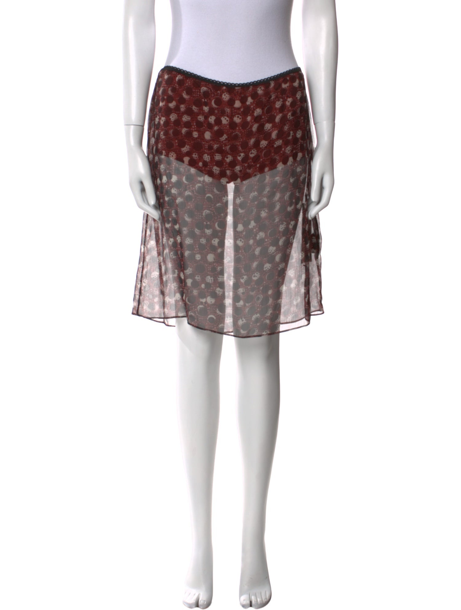 SIEDRÉS Printed Knee-Length Skirt w/ Tags