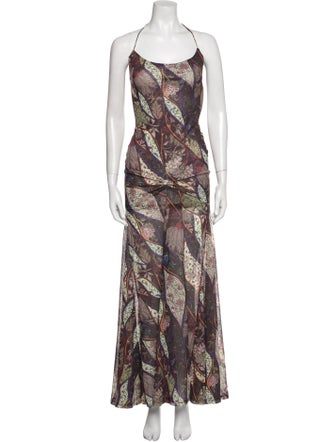 SIEDRÉS Floral Print Long Dress