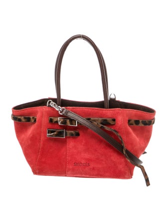 SIEDRÉS Suede Top Handle Bag