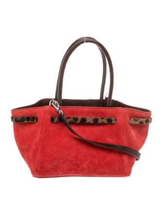 SIEDRÉS Suede Top Handle Bag