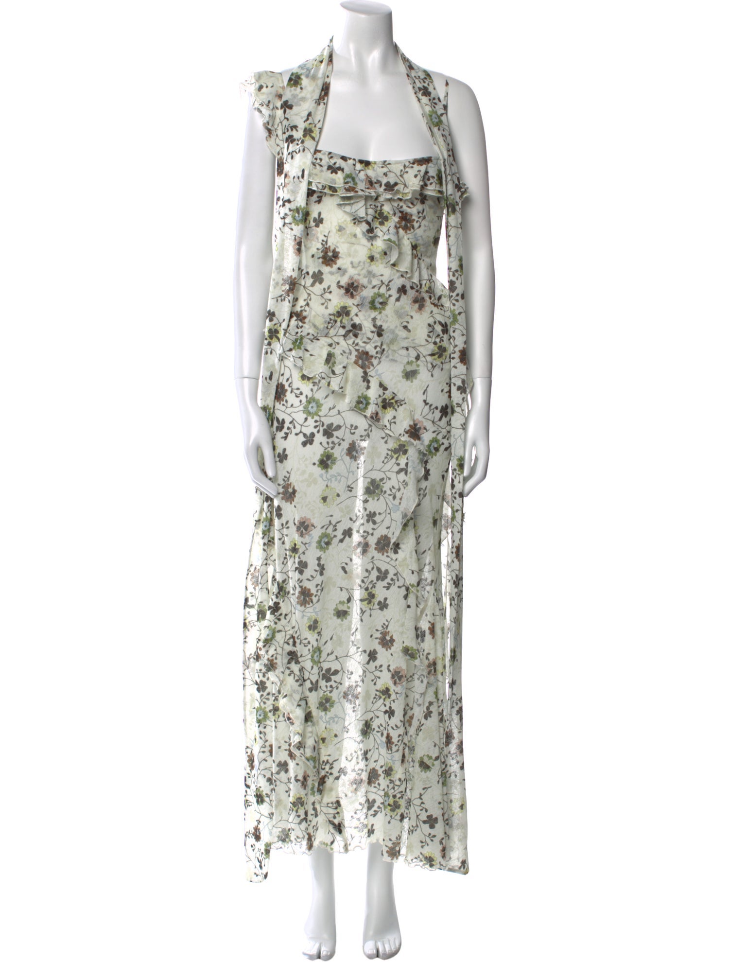 SIEDRÉS Floral Print Long Dress