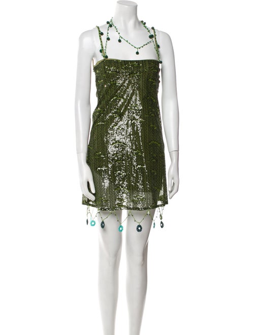 SIEDRÉS Square Neckline Mini Dress