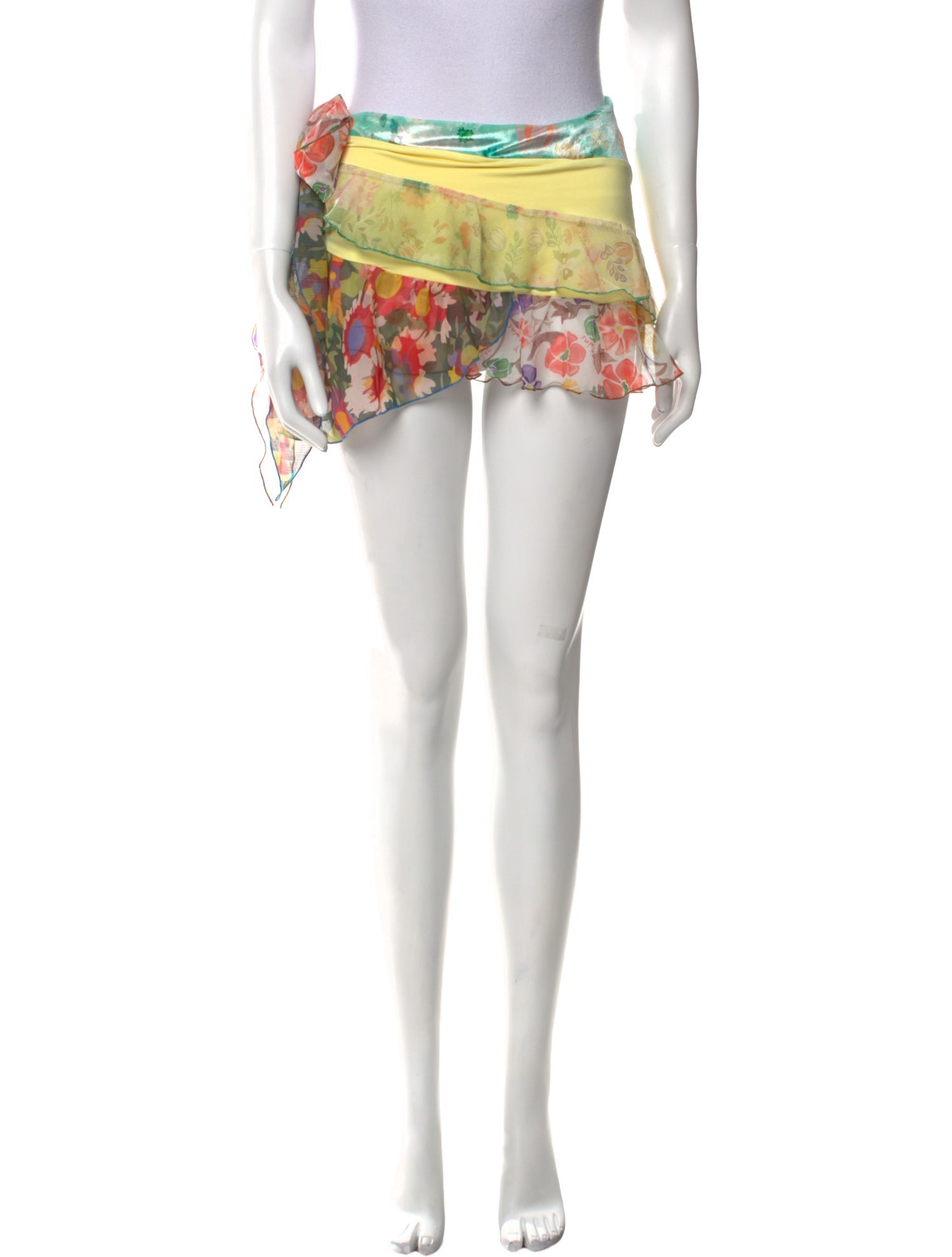 SIEDRÉS Floral Print Mini Skirt